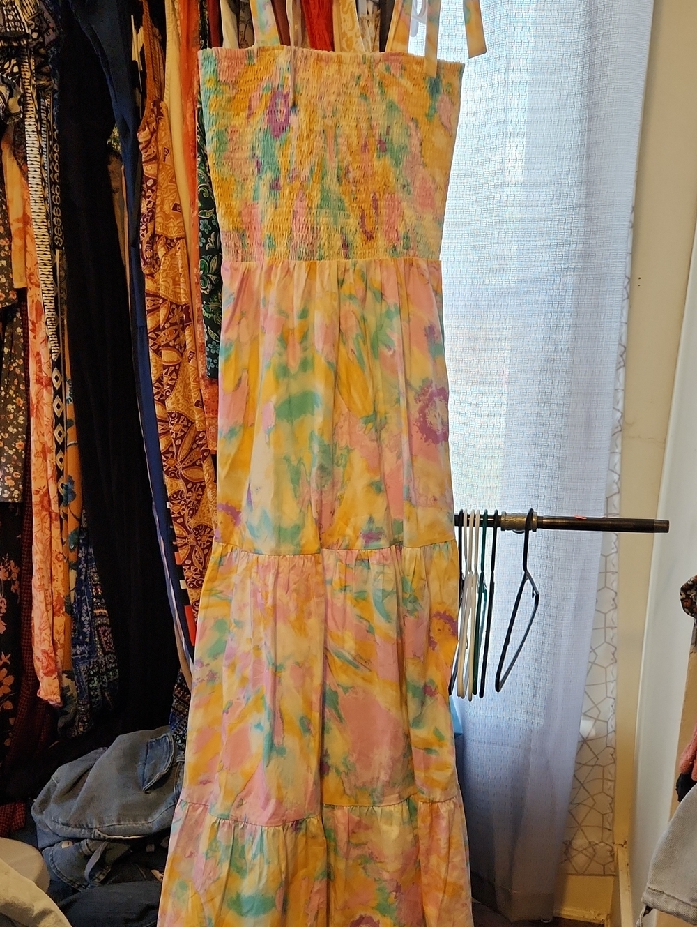 Buddy Love Pastel Rainbow Smocked Dress